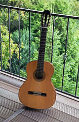 Guitar on the balcony