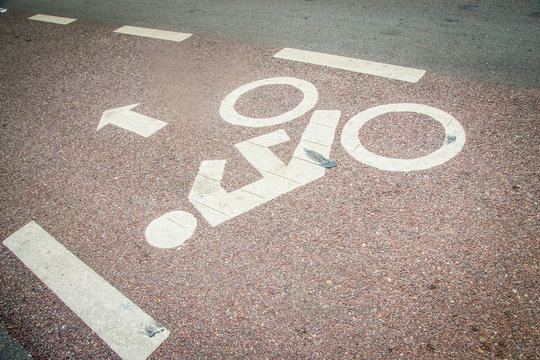 Road of Bicycle lane