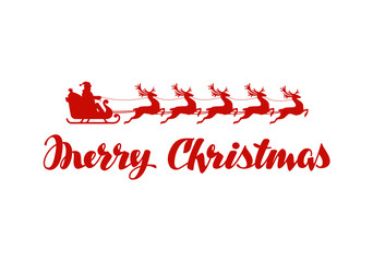 Fototapeta na wymiar Merry Christmas banner. Vector illustration