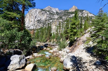 River in Kings Canyon National Park near Cedar Grove, California