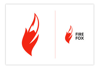 Fire Fox, fox tail, F letter