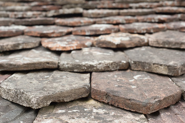 Old roof tiles 