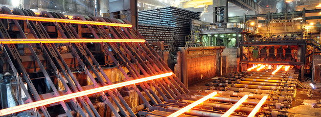 Stahl- und Walzwerk // steelworks - obrazy, fototapety, plakaty
