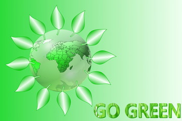 go green Nature ecology organic concept