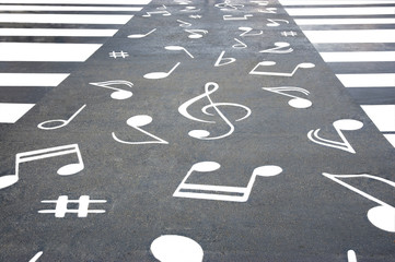 pedestrian crossing and notes