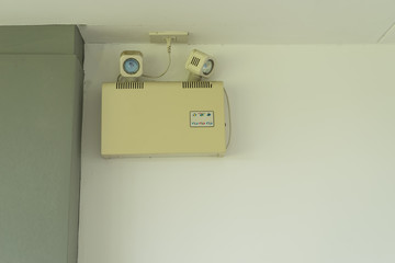 emergency light for safety tool on wall