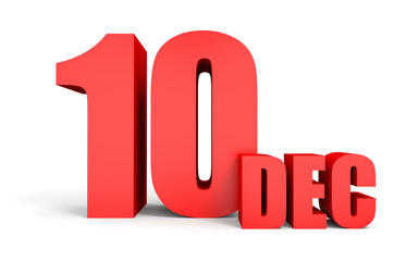 December 10. Text on white background.