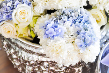 bouquet of Carnation , Hydrangea and carnation