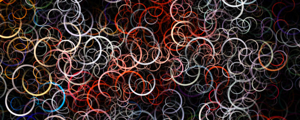 abstract elegant circle panorama background design illustration