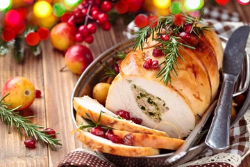 Foto op Plexiglas Turkey  breast for holidays. © Vitalina Rybakova