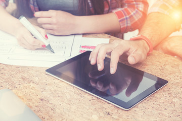 Web designers in action