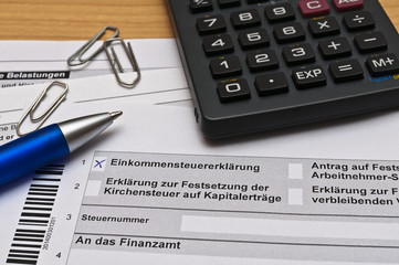 Finanzamt Steuererklärung ausfüllen 