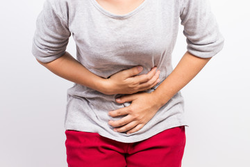 Woman has stomachache