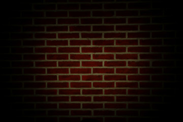 Fototapeta na wymiar Background of red brick wall, close up