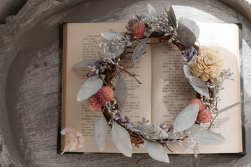 フラワーアレンジ　リース