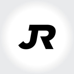 JR initial monogram circle logo