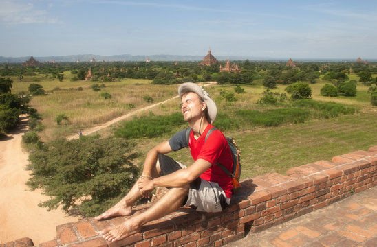 Tourist in the Bagan