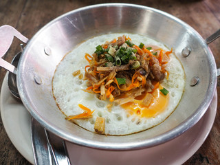 Egg pan breakfast.