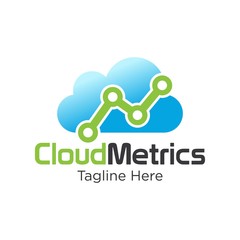 Cloud metrics,Cloud marketing,Cloud computing logo,cloud logo,Vector Logo Template