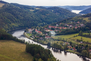 Fototapeta na wymiar Vltava river, Czech Republic.