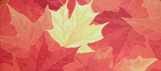 background pattern of autumn leaves