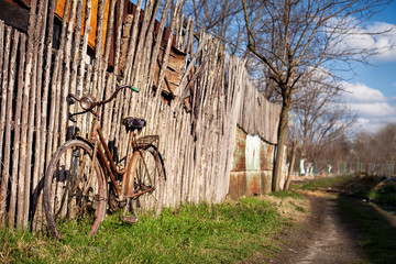 vintage bike, outdoor