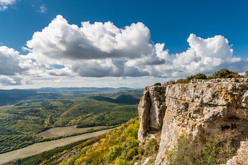 Mountain landscape with a beautiful sky.