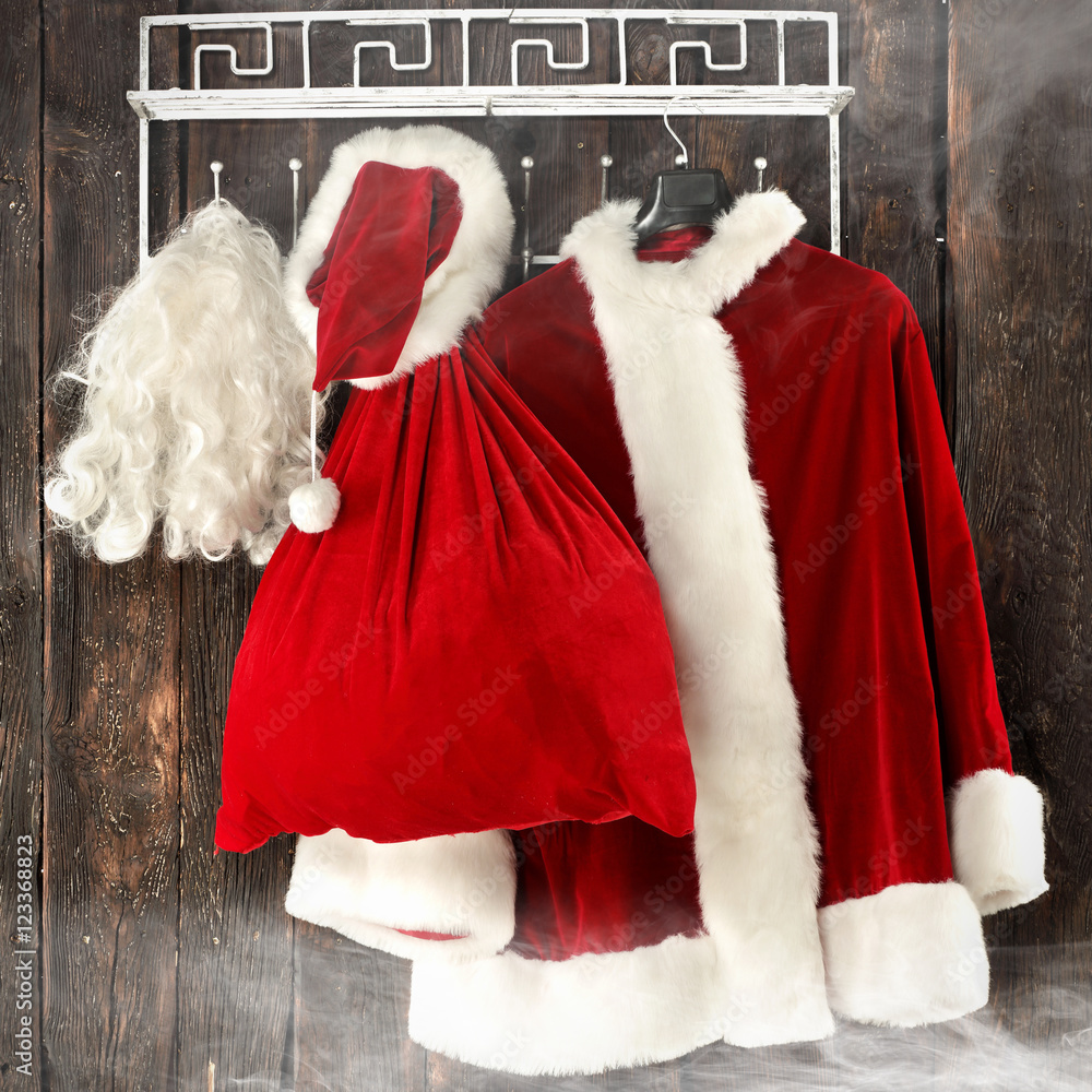 Wall mural santa claus clothes