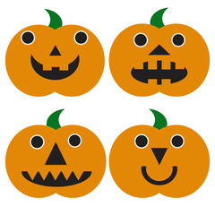 Set pumpkins for Halloween