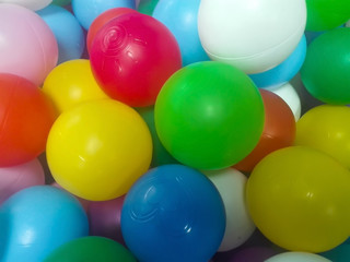 Fototapeta na wymiar Children colored balls