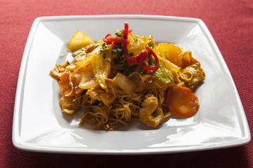 Vietnamese food in a dish