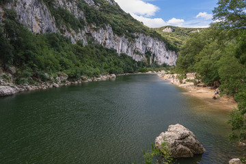A look at the River Ardeche in France.