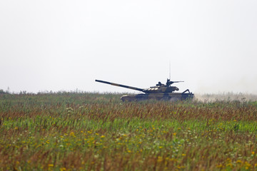 Fototapeta premium Tank in the field