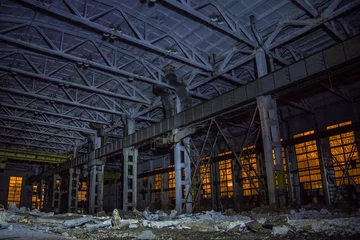 Deurstickers Abandoned Excavator Plant, Voronezh, Russia © Mulderphoto