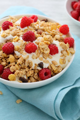 Cereal and berry breakfast