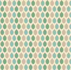 Retro leaves pattern