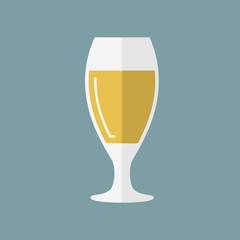 Vector illustration of beer glass