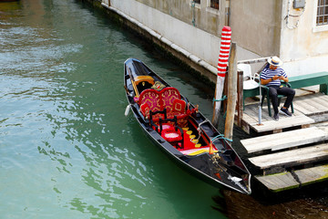 Obraz premium Gondola in Venice-Italy