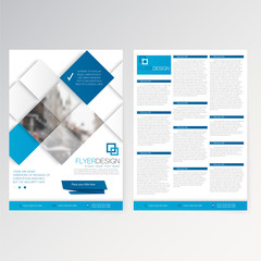 Vector template flyer design