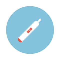 Pregnancy test icon. positive test result.