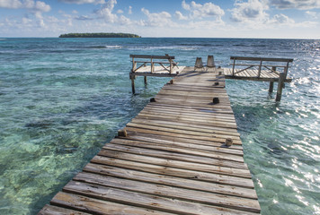 Long Caye pier