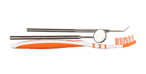 toothbrush and dental Instruments