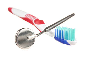 toothbrush and dental Instruments