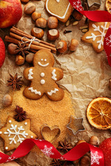 baking christmas cookies