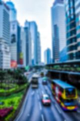 Capital city Perspective on top view.