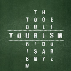 Travel concept: Tourism in Crossword Puzzle