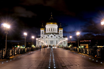 Perspective view on the Moscow Christ the Savior Cathedral
