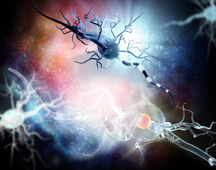 Nerve cells, concept for neurodegenerative and neurological disease