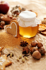 honey and baking christmas cookies