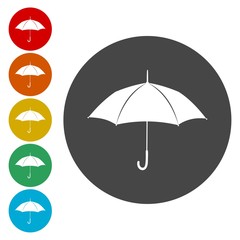 Umbrella sign icon. Rain protection symbol